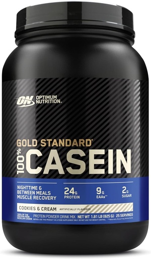 [BRSWIYANDIBWICI7] Optim Nutration Gold Standard 100% Micellar Casein Protein Powder, Slow reporting, Helps giữ cho bạn trọn vẹn, qua đêm phục hồi cơ bắp, Cookies và kem, 1.81 (Packing May Vary)