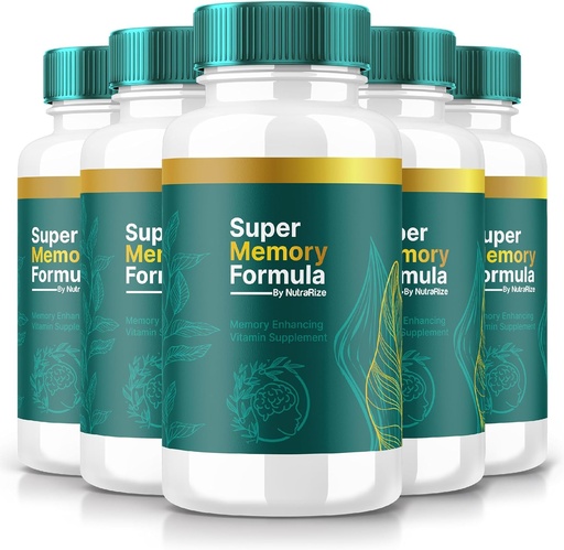 [BRSRAYD4AENAY2QV] NutraRize (5 Pack) Super Memory Formula – Daglige støttekapsler med en balansert blanding for fokus, varsling og daglig skarphet | Bare 2 enkle å ta piller om dagen (300 kapsler)