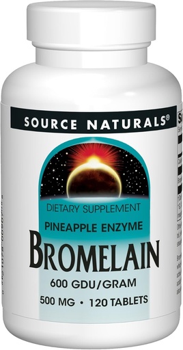 [BRSWIYYOOQNWA2AZ] Source Naturals Bromelain 500mg Proteolytic Enzyme Supplement - 120 Tablets (Pack of 2)