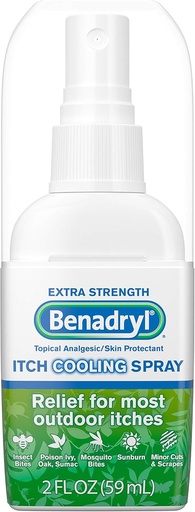 [BRSWKGYIBJ6RUH34] BENADRYL Extra Strength Itch Cooling Spray, 2 Fl. Oz (Pack of 10)