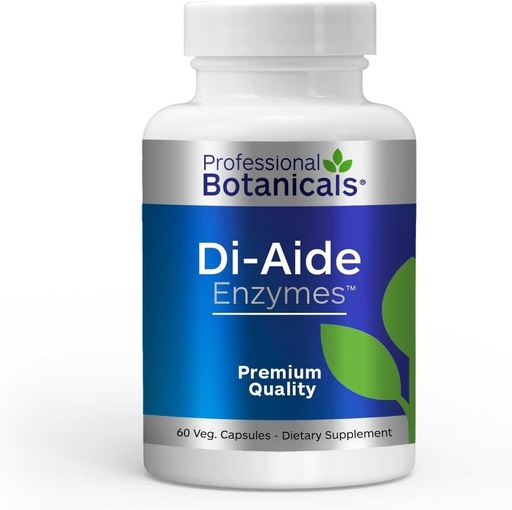 [BRSWIY37BUGAEHL2] Professional Botanicals DI-AIDE Enzymes Advanced Digestive Support, Relieves Bloating & Indigestion, Natural Ingredients, Vegan & Non-GMO – 120 Capsules