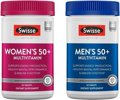 [BRSROBIZCEFQMHYY] Swisse Daily Multivitamin for Men & Women 50 and Over Combo