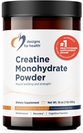 [BRSRAZYCOQHRS2TU] Designs for Health Creatiini Monohydraatti Powder - aromiton Micronized Creatiinijauhe naisille ja miehille tukemaan lihasvoimaa, liikunta + aivojen terveys, puhdas kreatiini Monohydraatti 5g (90 tarjoilua)