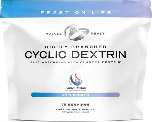[BRSWGYD2PIAWMAYV] Мускулен празник високо клонирани Цикличен Dextrin Premium Premium Pre-Workout или Post-Workout Допълнение, Неароматизирани, 5lbs