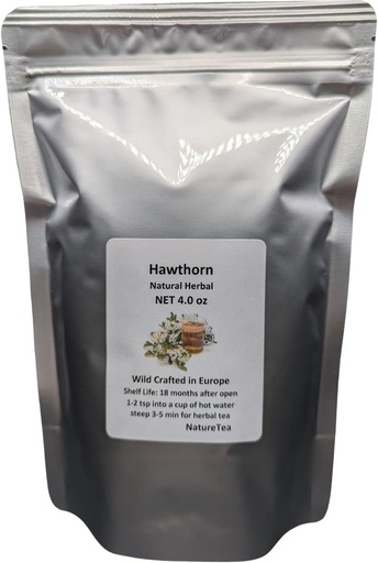[BRSWIGA6OUCGO2L6] Hawthorn - Crataegus laevigata Loose Leaf & Flower C/S from 100% Nature (8 oz)
