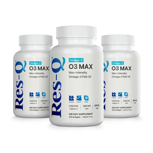 [BRSWGFA6OFYAODLZ] Res-Q O3 MAX Omega-3 Capsules (3 pk)