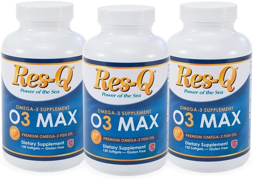 [BRSWGFA6OFYAODLZ] Res-Q O3 MAX Omega-3 Capsules (3 pk)