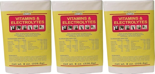 [BRSWGZ3RAQHAAH3D] (3 paquets) DURVET 136028 vitamins & Electrolytes, 8 oz3