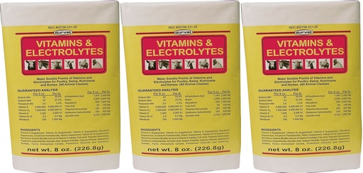[BRSWGZ3RAQHAAH3D] Durvet (3 Pack) 136028 Vitamins & Electrolytes, 8 oz