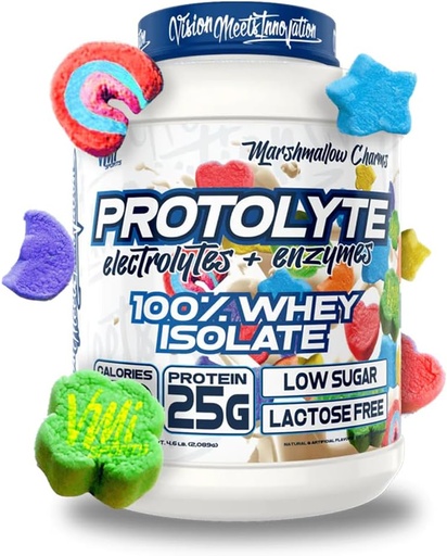 [BRSWGCDRPIPGCCTG] VMI Thể thao Thể thao VOMLLyte Whey cô lập Protein Powder thấp Calonie Whey cho Wight Loss và tăng cường cơ thể Enzymes không-GMO (4.6 lb, Marshmallow Charms)