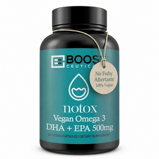 [BRSRAZALDJ6RQGTA] BoostCeuticals Vegan Omega 3 DHA + EPA 260mg Supplement – Algae Oil Softgels Maintenance Dose for Heart & Brain Wellness – Vegan, Non-GMO, 60 Count