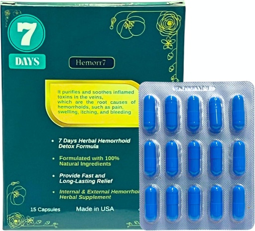 [BRSRAZQHAACAAD3V] Hemorrhoid Herbal Remedy, 7 dni Detox Formula, Herbal Remedies Praca, aby odnieść się do Root Przyczyny hemorhoidów dla długotrwałej pomocy.