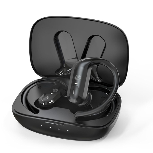 [BRSRAGD5BUPBU2T6] Hearing Aids, Hearing Aids for Seniors & Adults, Rechargeable Hearing Aids with Charging Case for Seniors Severe Hearing Loss, BTE Hearing Aids with Noise Cancellation & 5 Levels of Volume, Black