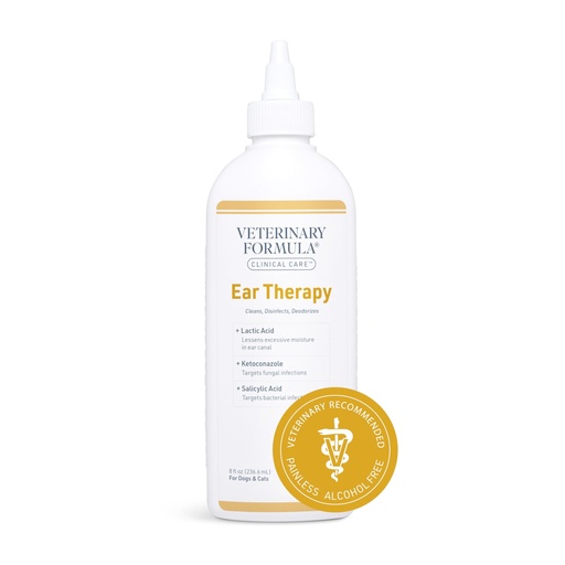 [BRSROA3QBFYR4H3X] Veterinary Formula Clinical Care – Ear Therapy – Vet Recommended Ear Cleaner for Dogs & Cats that Helps Manage Stinky Buildup and Support Daily Health – 8 oz.