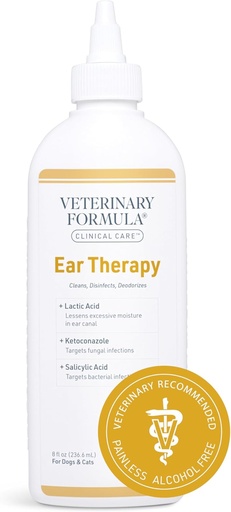 [BRSROA3QBFYR4H3X] Veterinary Formula Clinical Care Ear Therapy, 8 oz. – Cat and Dog Ear Cleaner – Helps Soothe Itchiness and Clean The Ear Canal of Debris and Buildup