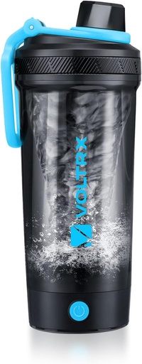 [BRSRMHYFCIMGMHQ3] VOLTRX Shaker Bottle, Gallium USB C Rechargeable Electric Protein Shake Mixer, Shaker Cups for Protein Shakes and Meal Replacement Shakes, BPA Free, Made with Tritan, 24oz