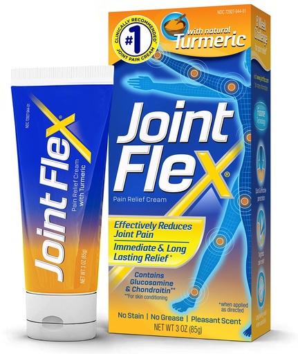 [BRSWYEIQA4IWKFI2] JOINTFLEX Pain Relief Cream with Turmeric, Arthritis Pain Relief, Joint Pain Relief, 3 Ounce Tube