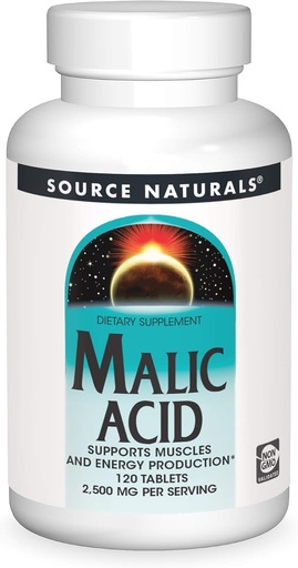 [BRSWKHD7CYPQIYDG] Source Naturals Malic Acid, Supports Muscles and Energy Production*, 2,500 mg - 120 Tablets