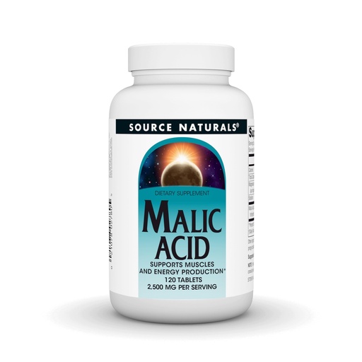[BRSWKHD7CYPQIYDG] Source Naturals Malic Acid, Supports Muscles and Energy Production*, 2,500 mg - 120 Tablets