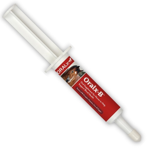 [BRSWGZI7OEBRAAA6] Oralx-B High-Potency B-Vitamin Complex and Chelated Mineral Booster. Nutritional Supplement for Hard-Working Horses. Oral Paste in Easy-Dose Syringe. Guaranteed Analysis. Made in USA.