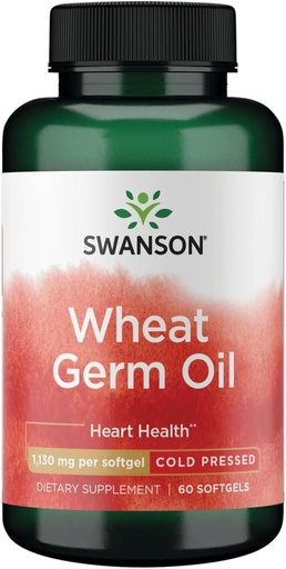 [BRSWIEL7OUPG22DC] Swanson Cold-Pressed Wheat Germ Oil 1130 Milligrams 60 Sgels