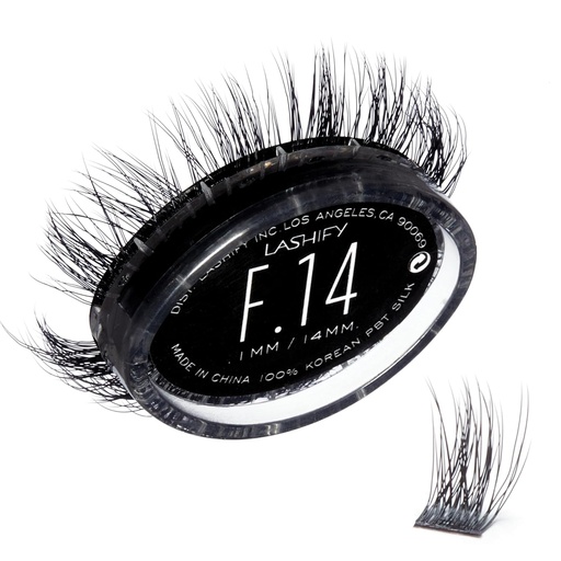 [BRSROYIDOQGWCG3U] Lashify Fluffy 14mm Gossamer Eyelash Extensions Refill, Black, Easy DIY False Lashes to Add Fullness and Dimension