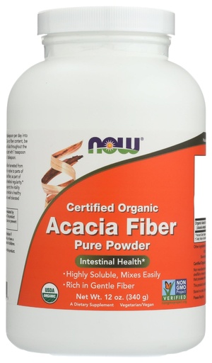 [BRSWIEIDA4EGCG3G] NOW Foods - Acacia Fiber Organic Powder - 12 oz