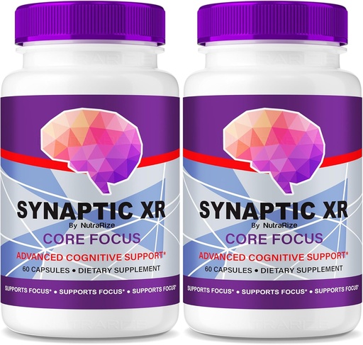 [BRSRA235OECGYCTF] NutraRize (Pack of 2 Synaptic XR – Daily Support Capsules with a Balanced Blend for Focus, Sharpness, and Everyday Performance| Easy-to-Take Pills for Daily Wellness (120 Capsules)