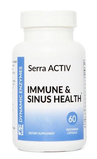 [BRSWKFT2CAMWM3T4] Serra ACTIV Systemic Enzymes – Serrapeptase 120,000 SPU with Acid-Resistant Delivery – Supports Sinus, Respiratory & Circulatory Wellness – 60 Vegetarian Capsules