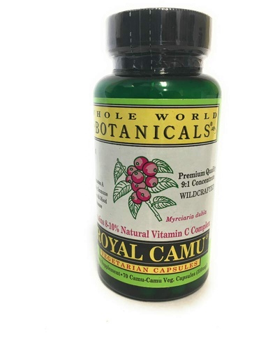 [BRSWIZQ6OMPGKELC] Royal Camu Camu Capsules – Natural Vitamin C Source – 70 Capsules