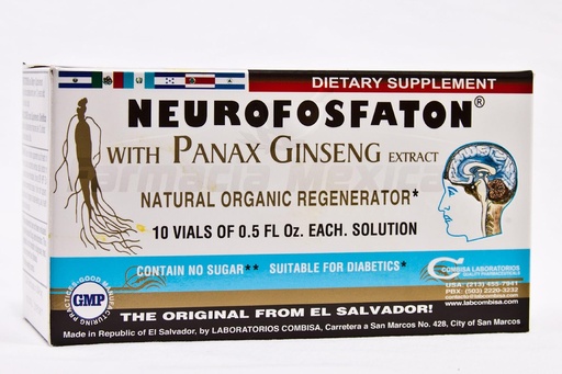 [BRSWGGIPCJ6GO2DK] Neurofosfaton con Panax Ginseng Extracto - Función cerebral más saludable - 10 VialsY