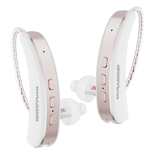 [BRSRMCA3AUGREYDA] Hearing Aids for Seniors, Hearing Aids Rechargeable with Noise Cancelling Volume Control, Hearing Amplifier for Adults BTE Hearing Aid