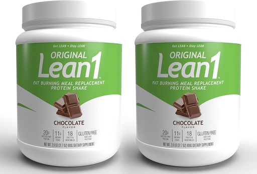 [BRSWYY3RAEARGE3F] Lean1 substitut de repas de protéines Shake, chocolat aromatisé, 2-PACK de 15 tubs