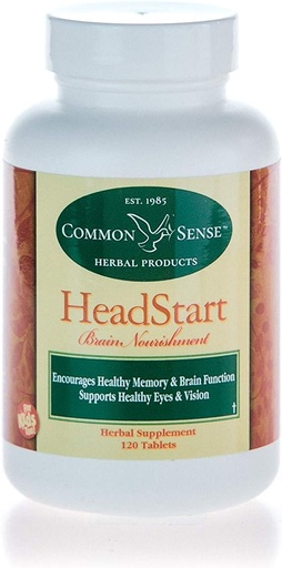 [BRSWGAL2AUCR6D3B] Prodotti naturali comuni HeadStart: Nourishment del cervello (120 compresse)
