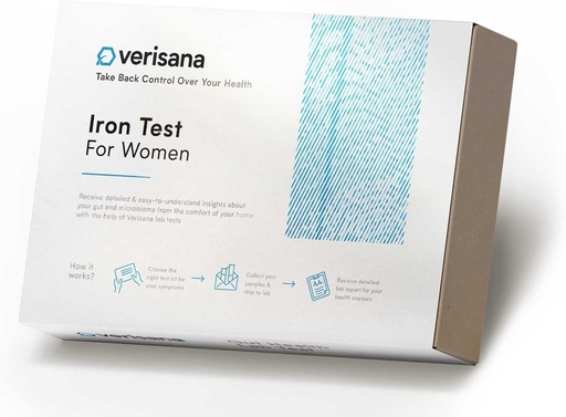 [BRSROEL4B4HAYYAZ] Iron Test for Women – Determine Your Ferritin Value & a Possible Iron Deficiency – Easy & Convenient from Home by CLIA-Certified Lab – Verisana