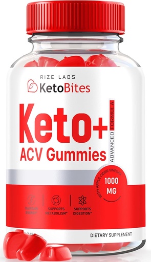 [BRSROED5CIFB6DY7] rize labs KetoBites Keto+ACV Gummies, All Natural Gummies for Advanced Weight Loss, Apple Cider Vinegar Supplement, Official Reviews (60 Gummies)