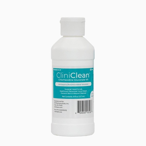 [BRSROFT3CMPA4YAZ] Versatile, Antiseptic Solution containing Chlorhexidine Gluconate 4% (CHG), Odorless, Dye-free, Patient Pre-Op Prep, Personal Hand Wash, Hand Scrub (4 oz. Flip-Top - 1 Bottle) - Final Batch