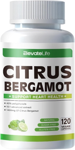 [BRSRAEIHC4BWCHTF] ElevateLife Citrus Bergamot 1400mg, 120 Capsules…