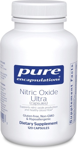 [BRSWIAQKCEFQYET2] Pure Encapsulations Nitric Oxide Ultra (Capsules) - Доповнення підтримує виробництво азоту Оксиду, Здорове кровопостачання та судинне здоров'я - з L-Citrulline & CranLoad екстракт журавлини - 120 Капсули