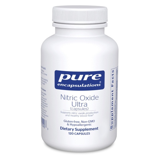 [BRSWIAQKCEFQYET2] Pure Encapsulations Nitric Oxide Ultra (Capsules) - Supplement Supports Nitric Oxide Production, Healthy Blood Flow & Vascular Health - with L-Citrulline & CranLoad Cranberry Extract - 120 Capsules