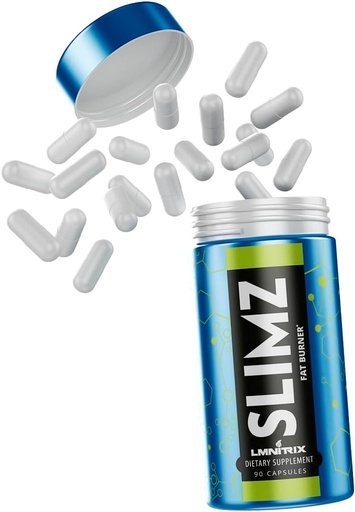 [BRSRAZYECIHW22TG] SLIMZ Fat Burner & Mood Enhancer - Diet Pills That Work - Weight Loss Supplement - Lose Weight, Get Rid of Stress and Take Control of Your Wellness Journey - 90 Capsules