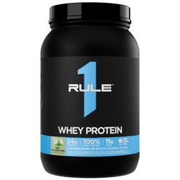 Rule 1 Proteins Whey Protein Powder, Mint Chocolate Chip, 25 Servings | 24g Fast-Acting Protein from All-Whey Sources with Naturally Occurring EAAs & BCAAs for Workout Recovery or Anytime Use