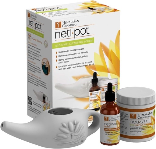 [BRSWIYACOV6WCYDC] Himalayan Chandra ECO Neti Pot Complete Sinus Cleansing System Starter Kit