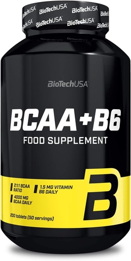 [BRSWIFAOBYDWGEYV] BCAA+B6 - 200 comprimés - Biotech