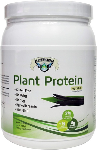 [BRSWYFL2B4HA22D5] Plant Protein (Premium Blend) - No Soy, Hypoallergenic, No Grit (Featuring Omega 3 Rich Sacha Inchi and Chia) - 1.1 lb (510G) - Chocolate