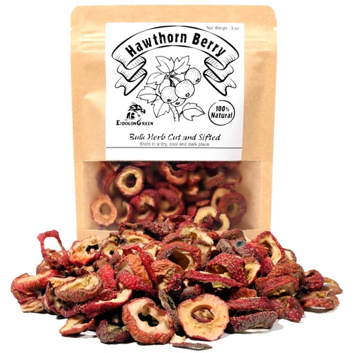 [BRSWGCD7OYFQGE35] EidolonGreen [China Medicinal Herb] Hawthorn Berry (Shanzha/Dried Hawthorne/山楂/산사 열매) Dried Bulk Herb 3 Oz (88 g)