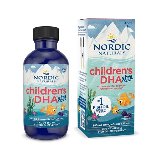 [BRSWGZ3RPN5REETK] Nordic Naturals Children’s DHA Xtra, Berry Punch - 2 oz for Kids - 880 mg Total Omega-3s with EPA & DHA - Cognitive & Immune Function, Learning, Social Development - Non-GMO - 48 Servings