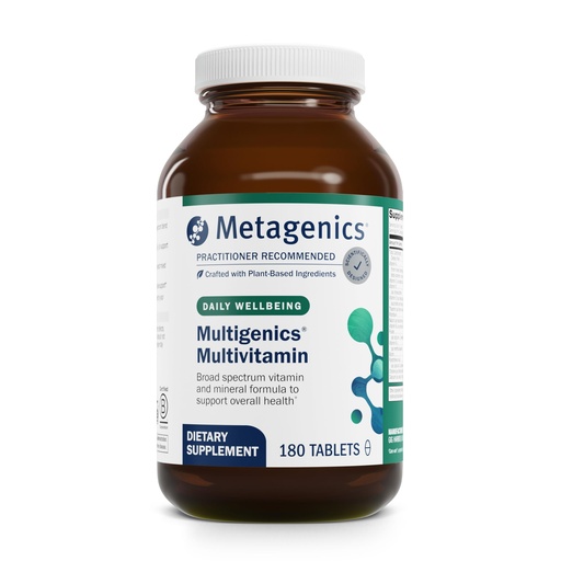 [BRSWIYT7BIABOYDA] Metagenics Multigenics Multivitamin - Daily Multivitamin with Beta-Carotene, Folic Acid, Calcium & Magnesium - Supports Bone, Heart, Immune & Cellular Health* - Non-GMO, Gluten-Free - 180 Tablets