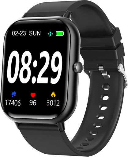 [BRSW2A34CANA2H3F] Smart Watch for Men Women SmartWatch 1.83" for iPhone Samsung Android Phone Compatible, Fitness Tracker Watch with Pedometer, Heart Rate/Sleep Monitor, Blood Oxygen, IP68 Waterproof
