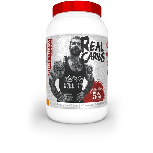 [BRSW2FA7BYARGHLP] 5% Nutrition Rich Piana Real Carbs with Real Food Complex Carb Powder, Long-Lasting Low Glycemic Energy for Pre-Workout/Post-Workout Recovery Meal, 2.75 lb, 40 Servings (Sweet Potato Pie)